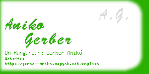 aniko gerber business card